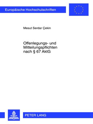 cover image of Offenlegungs- und Mitteilungspflichten nach § 67 AktG